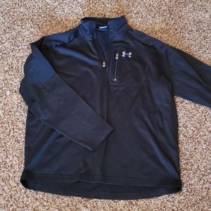 Black long sleeve under armor pullover sz L